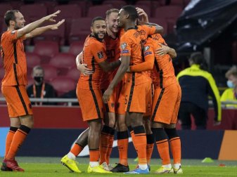 Mit 6:1 fegte die Niederlande die Türkei vom Platz. Foto: Peter Dejong/AP/dpa Mit 6:1 fegte die Niederlande die Türkei vom Platz. Foto: Peter Dejong/AP/dpa