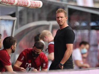Bayerns Trainer Julian Nagelsmann wurde in Leipzig mit Pfiffen empfangen. Foto: Jan Woitas/dpa-Zentralbild/dpa Bayerns Trainer Julian Nagelsmann wurde in Leipzig mit Pfiffen empfangen. Foto: Jan Woitas/dpa-Zentralbild/dpa