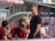 Bayerns Trainer Julian Nagelsmann wurde in Leipzig mit Pfiffen empfangen. Foto: Jan Woitas/dpa-Zentralbild/dpa