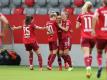 Lina Magull (2.v.r.) brachte die Bayern in Führung