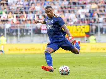 Trägt seit dem Sommer 2021 das Real-Trikot: Ex-Bayern-Profi David Alaba. Foto: Expa/Johann Groder/APA/dpa Trägt seit dem Sommer 2021 das Real-Trikot: Ex-Bayern-Profi David Alaba. Foto: Expa/Johann Groder/APA/dpa