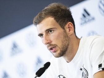 Ball- und redegewandt: Nationalspieler Leon Goretzka. Foto: Tom Weller/dpa Ball- und redegewandt: Nationalspieler Leon Goretzka. Foto: Tom Weller/dpa