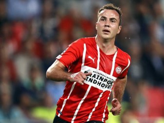 Hat das Führungstor für PSV Eindhoven gegen Real Sociedad erzielt: Mario Götze. Foto: Maurice Van Steen/ANP/dpa Hat das Führungstor für PSV Eindhoven gegen Real Sociedad erzielt: Mario Götze. Foto: Maurice Van Steen/ANP/dpa