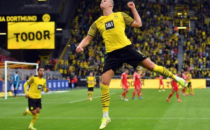 Dortmunds Erling Haaland traf gegen Union doppelt. Foto: Bernd Thissen/dpa