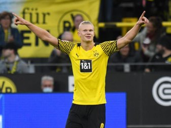 Dortmunds Erling Haaland steht nach fünf Spieltagen in der Bundesliga bereits bei sieben Treffern. Foto: Bernd Thissen/dpa Dortmunds Erling Haaland steht nach fünf Spieltagen in der Bundesliga bereits bei sieben Treffern. Foto: Bernd Thissen/dpa