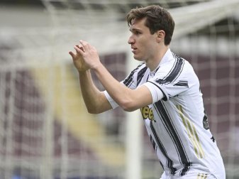 Juves Federico Chiesa traf zum zwischenzeitlichen 2:2. Foto: Marco Alpozzi/LaPresse via ZUMA Press/dpa/Archiv Juves Federico Chiesa traf zum zwischenzeitlichen 2:2. Foto: Marco Alpozzi/LaPresse via ZUMA Press/dpa/Archiv