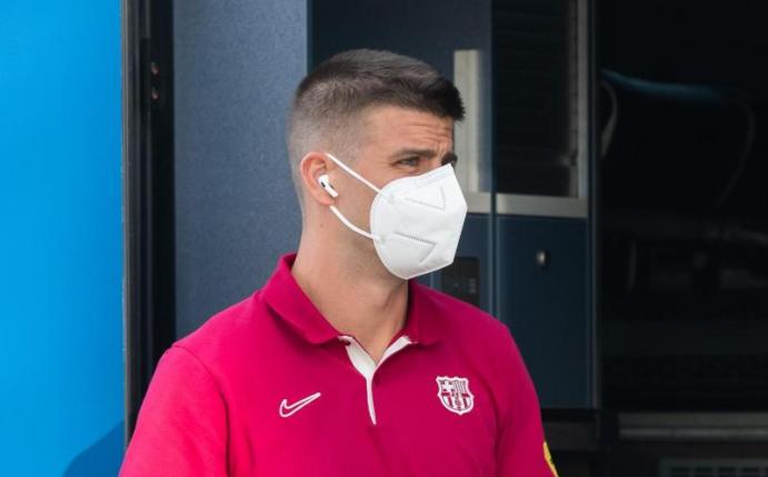 Ruft zur Einheit beim FC Barcelona auf: Gerard Piqué. Foto: Silas Stein/dpa