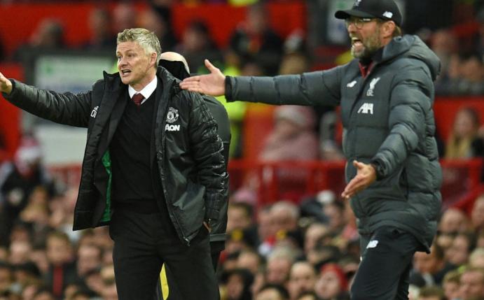 Solskjaer (l.) beschwert sich über Klopp