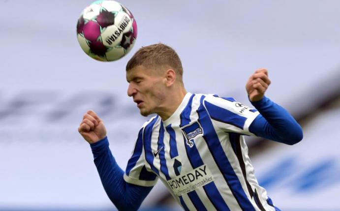 Ist unter seinem Vater zum Stammspieler aufgestiegen: Marton Dardai. Foto: Soeren Stache/dpa-Zentralbild/dpa