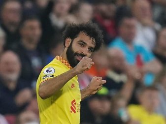 Hat sein nächstes Rekordtor erzielt: Mohamed Salah vom FC Liverpool. Foto: Adam Davy/PA Wire/dpa Hat sein nächstes Rekordtor erzielt: Mohamed Salah vom FC Liverpool. Foto: Adam Davy/PA Wire/dpa