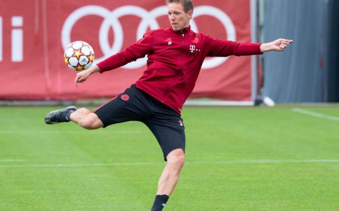 Julian Nagelsmann kann gegen Kiew fast auf seinen kompletten Kader zurückgreifen. Foto: Sven Hoppe/dpa