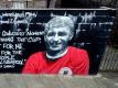 Verewigt auf einem Wandgemälde: Liverpool-Legende Roger Hunt ist im Alter von 83 Jahren gestorben. Foto: Peter Byrne/PA Wire/dpa