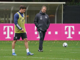 Wird von Bundestrainer Hansi Flick in der Viererkette eingesetzt: Jonas Hofmann (l). Foto: Marcus Brandt/dpa Wird von Bundestrainer Hansi Flick in der Viererkette eingesetzt: Jonas Hofmann (l). Foto: Marcus Brandt/dpa