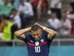 Fühlte sich eine Zeit lang als Problem für die französische Nationalmannschaft: Kylian Mbappé. Foto: Jean-Christophe Bott/KEYSTONE/dpa