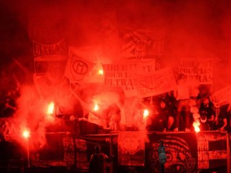 Beim Spiel von Angers SCO gegen Olympique Marseille hatte es Ausschreitungen gegeben. Foto: Jean-Francois Monier/AFP/dpa