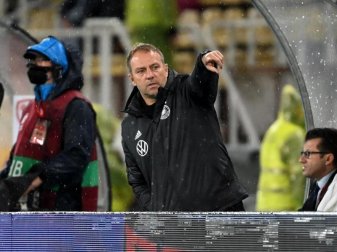 Kann seinen Fokus schon Richtung WM in Katar wenden: Bundestrainer Hansi Flick. Foto: Federico Gambarini/dpa Kann seinen Fokus schon Richtung WM in Katar wenden: Bundestrainer Hansi Flick. Foto: Federico Gambarini/dpa