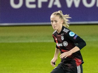 Glänzte mit einem Doppelpack beim 4:0-Sieg der Münchnerinnen gegen BK Häcken aus Schweden. Foto: Matthias Balk/dpa Glänzte mit einem Doppelpack beim 4:0-Sieg der Münchnerinnen gegen BK Häcken aus Schweden. Foto: Matthias Balk/dpa