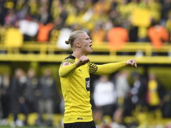 Er kam, sah und traf bei seinem Comeback gleich wieder doppelt: BVB-Stürmer Erling Haaland. Foto: Bernd Thissen/dpa Er kam, sah und traf bei seinem Comeback gleich wieder doppelt: BVB-Stürmer Erling Haaland. Foto: Bernd Thissen/dpa