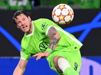 Hat sich mit dem Corona-Virus infiziert: Wout Weghorst vom VfL Wolfsburg. Foto: Swen Pförtner/dpa