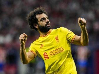 Liverpools Mohamed Salah jubelt nach einem Elfmetertor. Foto: Manu Fernandez/AP/dpa Liverpools Mohamed Salah jubelt nach einem Elfmetertor. Foto: Manu Fernandez/AP/dpa