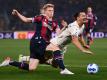 Harte Arbeit in Bologna: Milans Zlatan Ibrahimovic