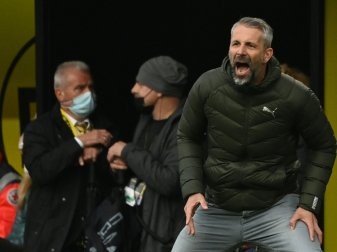 Borussia Dortmunds Trainer Marco Rose am Spielfeldrand Borussia Dortmunds Trainer Marco Rose am Spielfeldrand