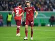 Mit 0:5 gingen Thomas Müller (r) und Robert Lewandowski mit den Bayern in Gladbach unter. Foto: Marius Becker/dpa