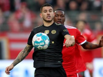 Musste beim Bayern-Sieg bei Union ausgewechselt werden: Lucas Hernández. Foto: Andreas Gora/dpa Musste beim Bayern-Sieg bei Union ausgewechselt werden: Lucas Hernández. Foto: Andreas Gora/dpa
