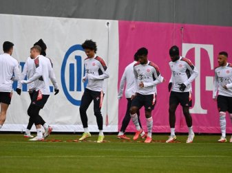 Noch ohne Trainer Julian Nagelsmann absolvierten die Bayern-Profis ihr Abschlusstraining zum Spiel gegen Benfica Lissabon. Foto: Sven Hoppe/dpa Noch ohne Trainer Julian Nagelsmann absolvierten die Bayern-Profis ihr Abschlusstraining zum Spiel gegen Benfica Lissabon. Foto: Sven Hoppe/dpa