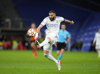 Karim Benzema war Reals Matchwinner beim Sieg gegen Schachtjor Donezk. Foto: Manu Fernandez/AP/dpa