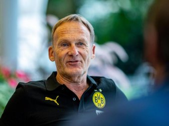 Hans-Joachim Watzke bleibt angesichts der Titel-Sprüche aus Richtung des FC Bayern gelassen. Foto: David Inderlied/dpa