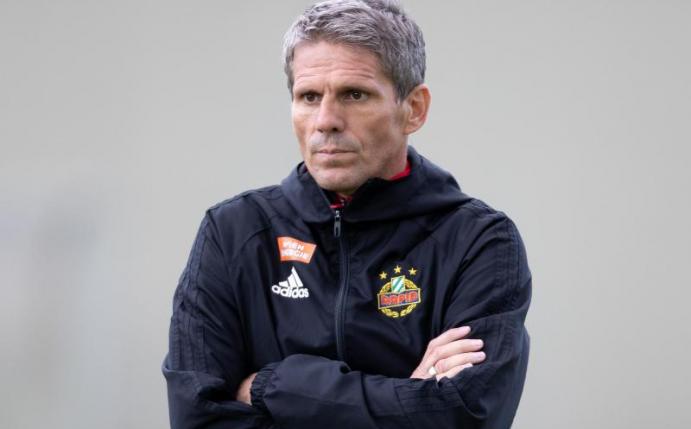 Als Trainer von Rapid Wien freigestellt: Dietmar Kühbauer. Foto: Georg Hochmuth/APA/dpa