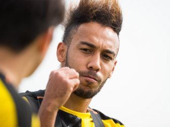 Der Dortmunder Pierre-Emerick Aubameyang führt die Bundesliga-Torschützenliste an. Foto: Guido Kirchner(Guido Kirchner) Der Dortmunder Pierre-Emerick Aubameyang führt die Bundesliga-Torschützenliste an. Foto: Guido Kirchner(Guido Kirchner)