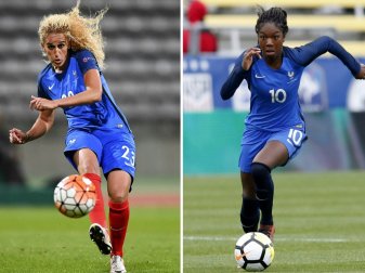 Diallo (r.) bestreitet die Attacke auf Hamraoui (l.) Diallo (r.) bestreitet die Attacke auf Hamraoui (l.)