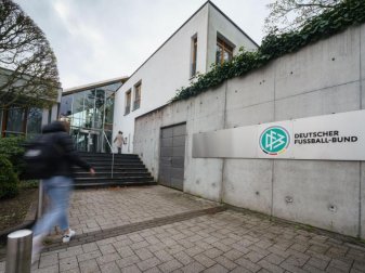 Die Zentrale des Deutschen Fußball-Bundes in Frankfurt. Foto: Frank Rumpenhorst/dpa/Archiv Die Zentrale des Deutschen Fußball-Bundes in Frankfurt. Foto: Frank Rumpenhorst/dpa/Archiv