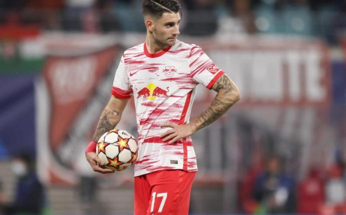Kehrt vorzeitig nach Leipzig zurück: Dominik Szoboszlai. Foto: Jan Woitas/dpa-Zentralbild/dpa