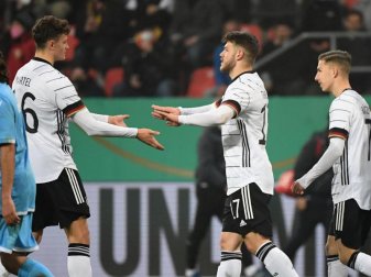 Nach dem siegreichen Jahresabschluss blickt die deutsche U21 mit Zuversicht der Entscheidung in der EM-Qualifikation entgegen. Foto: Matthias Balk/dpa Nach dem siegreichen Jahresabschluss blickt die deutsche U21 mit Zuversicht der Entscheidung in der EM-Qualifikation entgegen. Foto: Matthias Balk/dpa