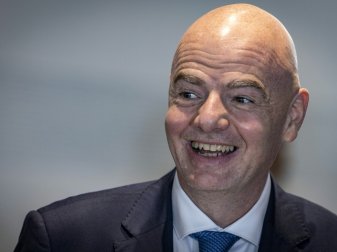 FIFA-Chef Infantino ist vom Finalstadion begeistert FIFA-Chef Infantino ist vom Finalstadion begeistert