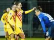 Die Frauen von 1899 Hoffenheim waren gegen den FC Barcelona chancenlos. Foto: Uwe Anspach/dpa