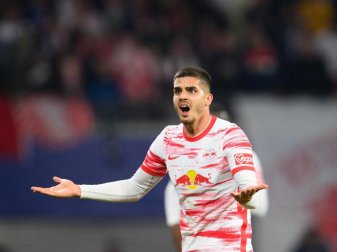 Ersetzt den verletzten Poulsen bei RB Leizig in der Hauptsache: André Silva. Foto: Robert Michael/dpa-Zentralbild/dpa Ersetzt den verletzten Poulsen bei RB Leizig in der Hauptsache: André Silva. Foto: Robert Michael/dpa-Zentralbild/dpa