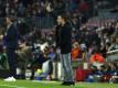 Barcelonas Trainer Xavi Hernandez gab sein Debüt an der Seitenlinie. Foto: Joan Monfort/AP/dpa