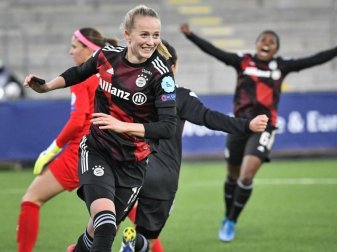 Brachte Bayerns Fußballerinnen gegen Jena in Führung: Lea Schüller. Foto: Johan Nilsson/TT NEWS AGENCY/dpa