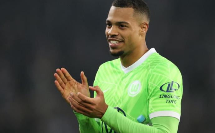 Lukas Nmecha hat bislang in jedem Spiel unter Trainer Florian Kohfeldt getroffen. Foto: Friso Gentsch/dpa