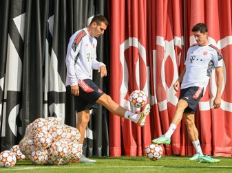 Niklas Süle (l.) wieder im Mannschaftstraining Niklas Süle (l.) wieder im Mannschaftstraining