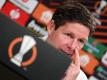 Will mit Eintracht Frankfurt den Einzug ins Achtelfinale der Europa League klarmachen: Cheftrainer Oliver Glasner. Foto: Arne Dedert/dpa