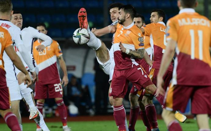 San Marino beim Spiel gegen England vor zwei Wochen