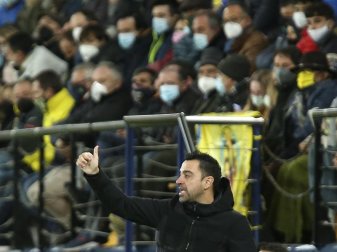 Feiert den zweiten Erfolg: Xavi Hernandez, Trainer des FC Barcelona. Foto: Alberto Saiz/AP/dpa Feiert den zweiten Erfolg: Xavi Hernandez, Trainer des FC Barcelona. Foto: Alberto Saiz/AP/dpa