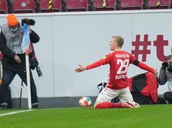 Hat weiter einen Lauf: Mainz-Torjäger Jonathan Burkardt. Foto: Thomas Frey/dpa Hat weiter einen Lauf: Mainz-Torjäger Jonathan Burkardt. Foto: Thomas Frey/dpa