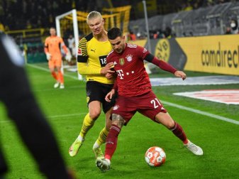 Bayern-Profi Lucas Hernández (r) hat wieder Spaß an seinem Job. Foto: Bernd Thissen/dpa Bayern-Profi Lucas Hernández (r) hat wieder Spaß an seinem Job. Foto: Bernd Thissen/dpa