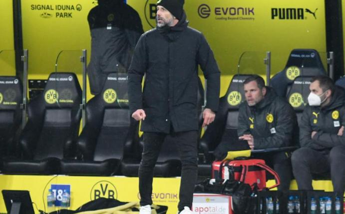 Dortmunds Trainer Marco Rose will sich ordentlich aus der Champions League verabschieden. Foto: Bernd Thissen/dpa